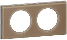 Рамка универсальная Legrand Celiane Corian 2-м. стекло смальта мокка картинка